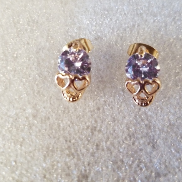 2 FOR 1- Red & white sugarskull earrings - Picture 4 of 4